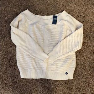 Abercrombie Chenille Off-the-Shoulder Sweater
